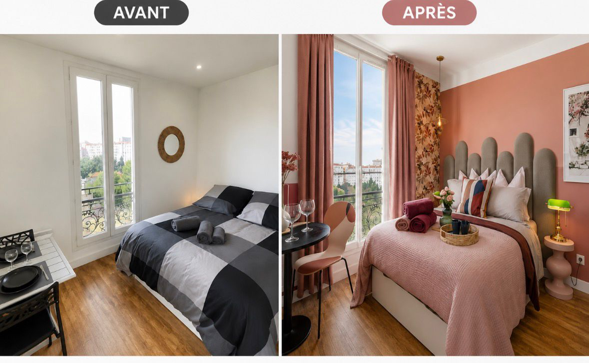 Cambrai à Nice, avant et après relooking